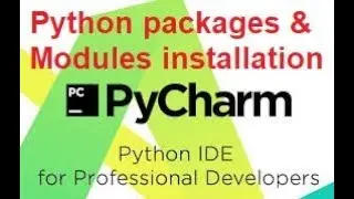 How to download and install python packages or module using pycharm idle.