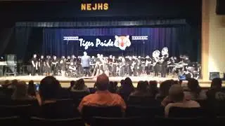 Northeast Jones High School premiering their new fight song