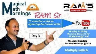 Magical Math Mornings with RAM sir - Week 1 Day 3