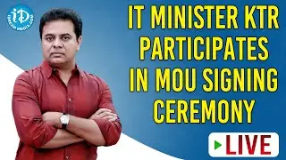 LIVE: IT Minister KTR participates in MoU Signing Ceremony Between Govt of Telangana & Google