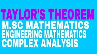 Taylor's Theorem Proof M.sc and engineering mathematics -3 MDU kuk cblu dcurst Uni. @surendermaths