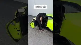 How Much is an Oil Change on a Lambo? #Shorts