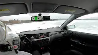 CWSCC Ice-X 2019 #1 - Evo IX Studless Winter Tires POV 4k
