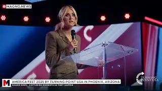🇺🇸 Riley Gaines praises President Trump at AmFest 2025 by Turning Point USA in Phoenix, Arizona