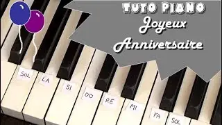 [TUTO PIANO] Joyeux Anniversaire/ musique facile (niveau 1)