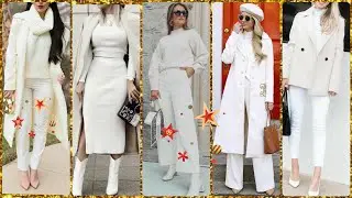 OUTFITS COLOR BLANCO OTO&Ntilde;O INVIERNO 2022 / TOTAL WHITE LOOKS FOR WINTER
