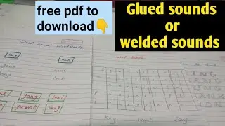 what are glued sounds or welded sounds? NG and NK glued sounds list and pdf.