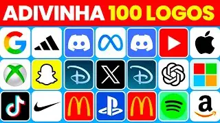 ADIVINHE A MARCA PELO LOGO 🤔🧠✅ | 100 LOGOS POPULARES | QUIZ DE LOGO 2025