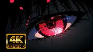 Anime Red Eye👁️ 4K Wallpaper | Intense Gaze For Phone and Pc