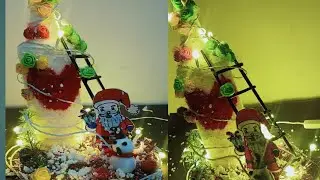 Merry Christmas Day decoration🧑‍🎄🧑‍🎄🧑‍🎄||Bottle Craft ideas| ideas#christmas 