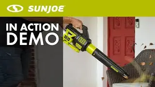24V-X2-JB500 - Sun Joe Cordless Brushless Turbine Jet Blower - Live Demo
