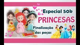 Finalização das peças, como colar na base e sobre verniz ESPECIAL PRINCESAS