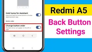 Redmi A5 Back Button Settings || Change Navigation Buttons On Redmi a5 Phone
