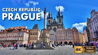 Old Town Walking Tour - Prague, Czech Republic [4K/60fps]