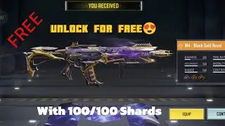 How to Unlock FREE Legendary M4 Black Gold Royal in CODM✅✅