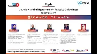 2020 ISH Global Hypertension Practice Guidelines: What's New?Webinar by Padma Shri Prof Venkat S Ram