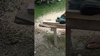 Flatten the wood using electric planer #electricplaner #planer #shorts