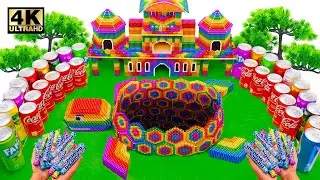 DIY How to make Underground Turtle Hole with Orbeez, Pepsi, Monster, Fanta, Coca Cola vs Mentos