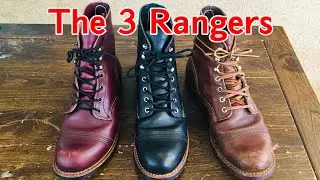 Red Wing Iron Ranger: 8119 Oxblood, 8114 Black Harness, 8111 Amber Harness Leather レッドウィングの  赤い翼の靴