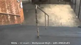 RAIL - STAIRS - Hollywood High 12 - Skate Spots App