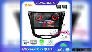 SINOSMART Android GPS for Qashqai J11 X-Trail T32 Rogue 2014&acirc;&euro;&ldquo;2021 Without OEM 7-Inch Screen Suppor