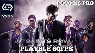 SAINT ROW THE THIRD |GAME HUB EMULATOR|POCO X6 PRO |NEW UPDATE TEST|PLAYBLE+SETTINGS 🔥