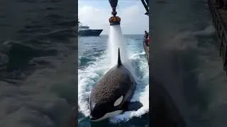 Incredible Whale Rescue! Removing Barnacles for a Healthier Ocean 🌊🐋 #Shorts #rescue
