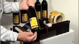 Manual Labelling Machine - Wine Bottle Labelling