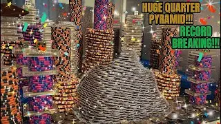 🔴(𝑴𝑼𝑺𝑻 𝑺𝑬𝑬) 100 QUARTER CHALLENGE $10,000,000 BUY IN!!! HIGH RISK COIN PUSHER!!! (HUGE WIN)