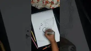 easy african women sketch drawing/tribal painting/tribal art/african lady silhouette/#shorts #paint