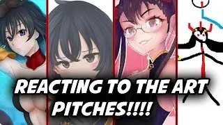 REACTING TO THE GRAND CROSS ART CONTEST PITCHES w/ BladeCiferHD, AmazingYT, & Omega Savage!!