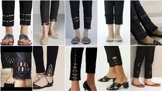 🖤🖤Black🖤🖤 Trouser Pants//Tight Pants//Pencil Pants//Cigarette Pants designing Ideas#2022