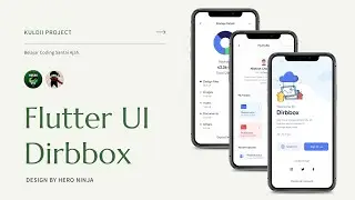 FLUTTER UI 01 Dropbox - Design by Hero Ninja (Flutter Tutorial)