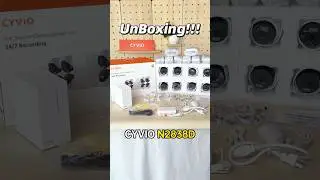 CYVIO N2838D PoE Dome Security Camera System Kit | 8-Pack Unboxing #securitycamera #smallbusinesss