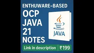 OCP Java 21 – Enthuware Based Smart Notes & Exam Tricks (₹199)