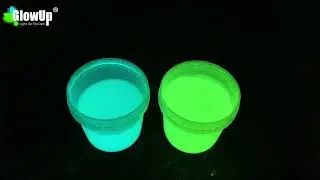 How to mix the glow powder and paint