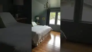 Attic bedroom before and after transformation Part 2