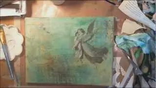 Mixed Media Canvas - Angel