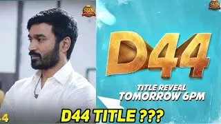 D44 TITLE ??? | #D44 #tamil #Dhanush #update