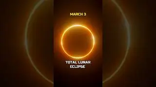 Do Not Miss These Events in March 2026 💀 #space #earth #shorts #events