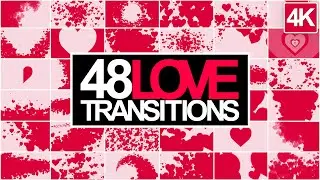 Motion Graphics - Hearts Transitions - Wedding Love Pack