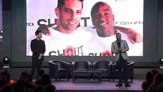Danny K & Kabelo Mabalane at Unique Speaker Bureau's 2019 Annual Speaker Showcase
