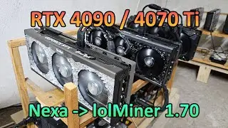 RTX 4090 & 4070 Ti - Nexa Hashrate & Profit (lolMiner 1.70)
