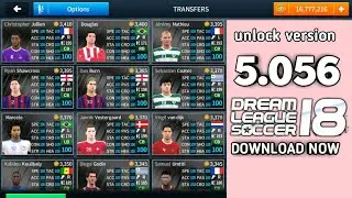 Unlock version 5.056 all player unlocked in Dream League Soccer 2018 download now