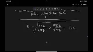 Video 53: FORMULA LEARNING FOR FISHER'S IDEAL INDEX METHOD