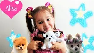 Sweet Pups УДИВИТЕЛЬНЫЕ ЩЕНКИ или булочки РАСПАКОВКА // Детский канал Little baby Алиса