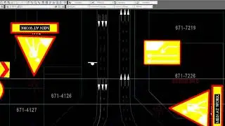 Roundabout Traffic Diversion Drawing  How to make Roundabout Traffice Diversion Drawing Part 1