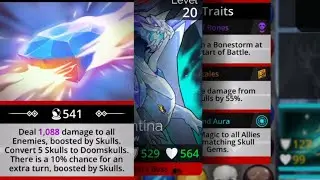 Gems Of War: Diamantina 1000+ Damage - 541 Magic