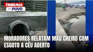 Mau cheiro de esgoto a céu aberto afeta moradores nos Ingleses