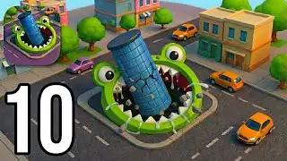 Hole.io - Gameplay Walkthrough Part 10 Tutorial & Eating The Whole City! (Android & iOS)